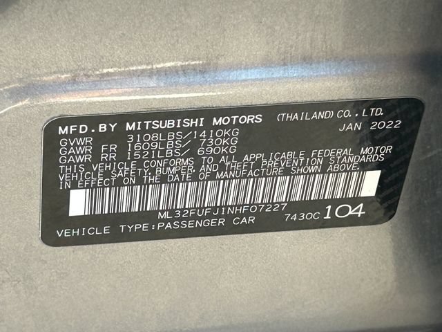 Used 2022 Mitsubishi Mirage G4 ES FWD image 33