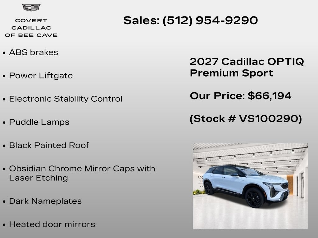 New 2027 Cadillac Optiq Premium Sport w/ LPO, ONYX Package AWD/4WD image 21