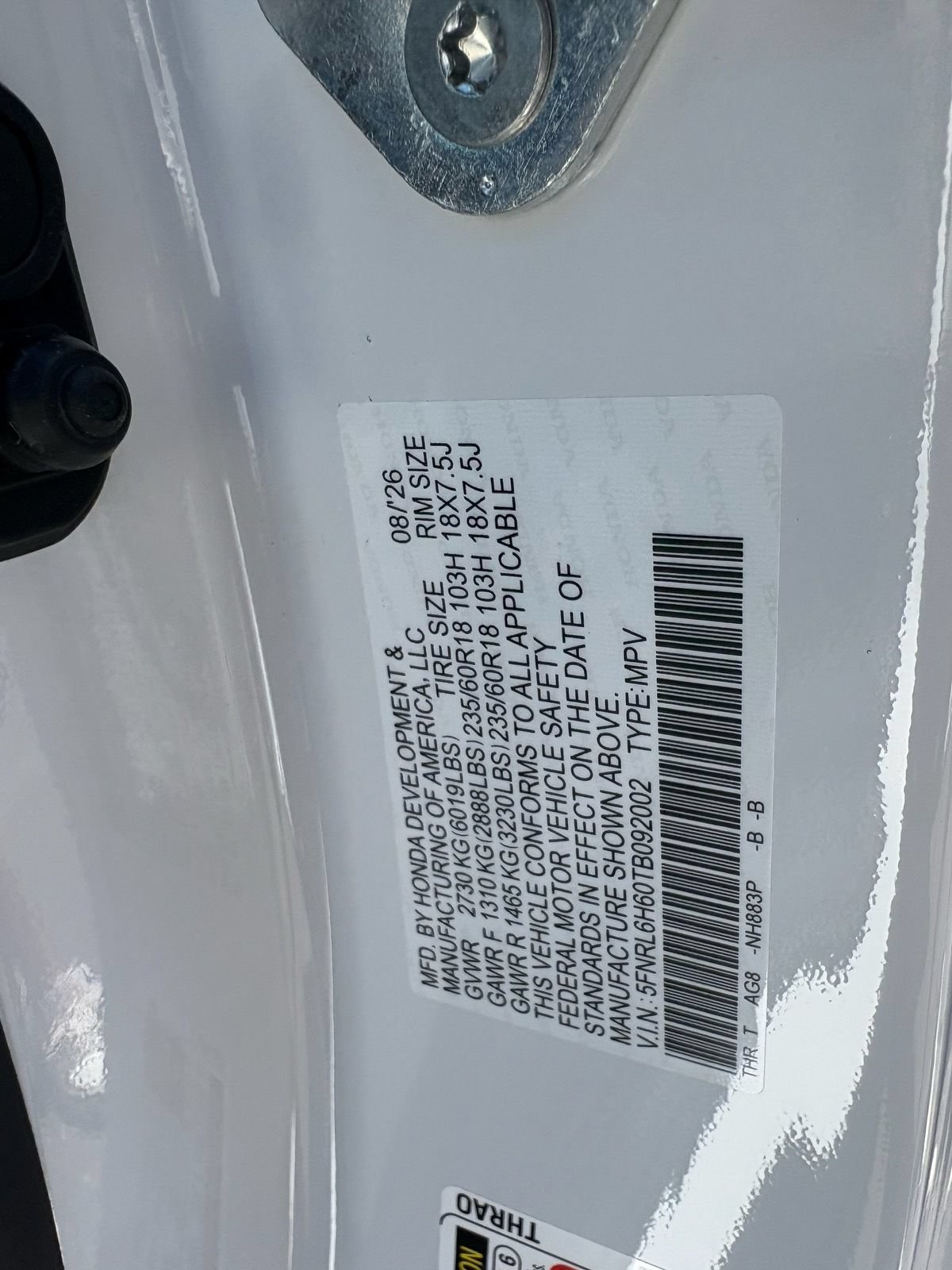 New 2026 Honda Odyssey EX-L image 32
