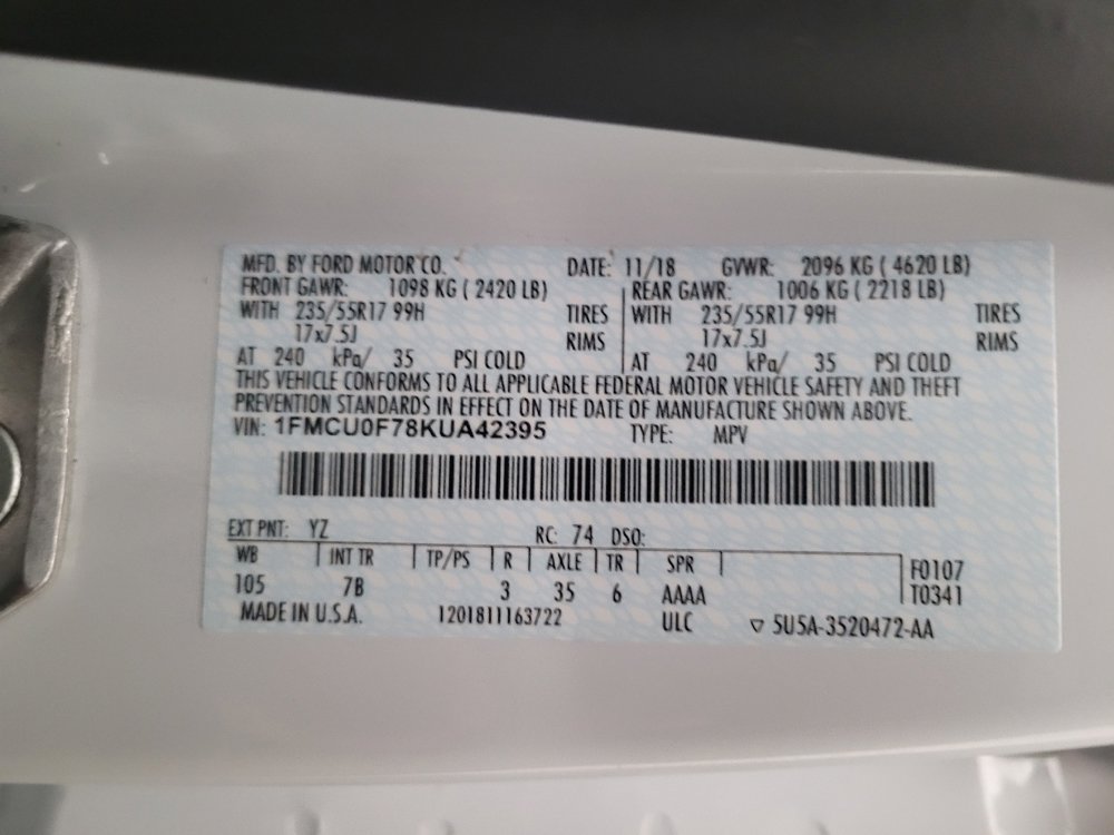 Used 2019 Ford Escape S FWD image 33