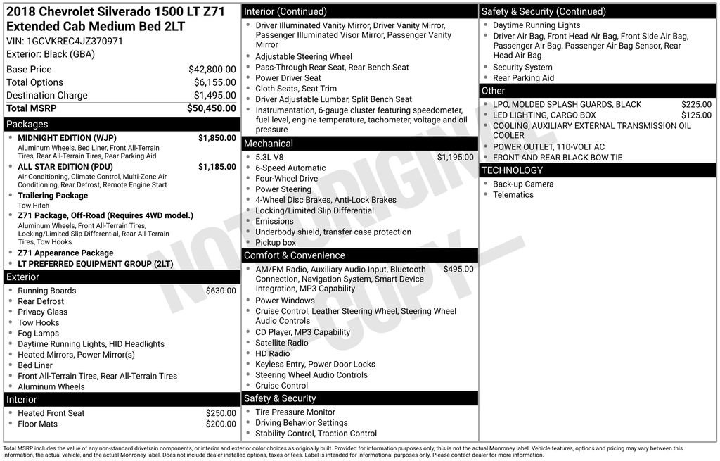 Used 2018 Chevrolet Silverado 1500 LT w/ Midnight Edition image 36