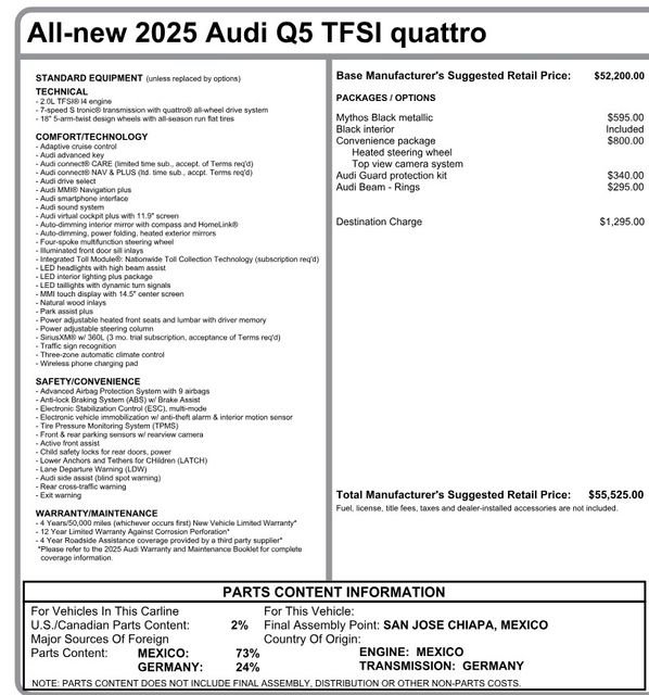 Used 2025 Audi Q5 2.0T Premium w/ Convenience Package image 39