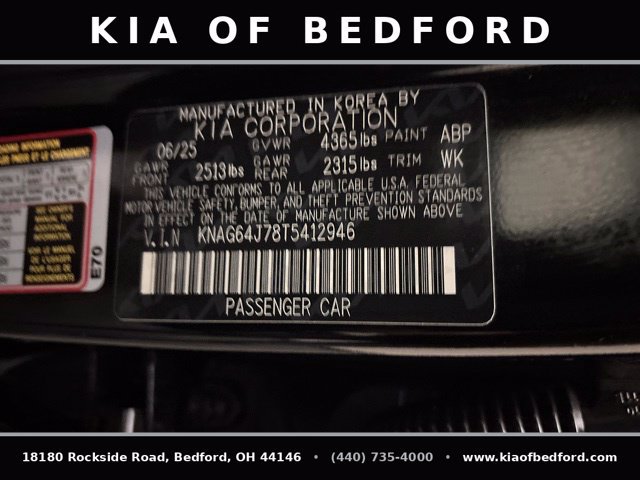 Certified 2026 Kia K5 GT-Line w/ GT-Line Red Interior Package FWD image 16