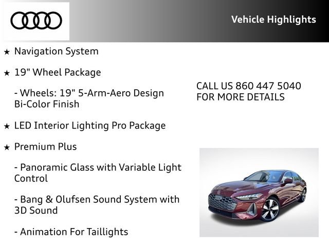 Certified 2025 Audi A5 2.0T Premium Plus w/ Premium Plus AWD/4WD image 17