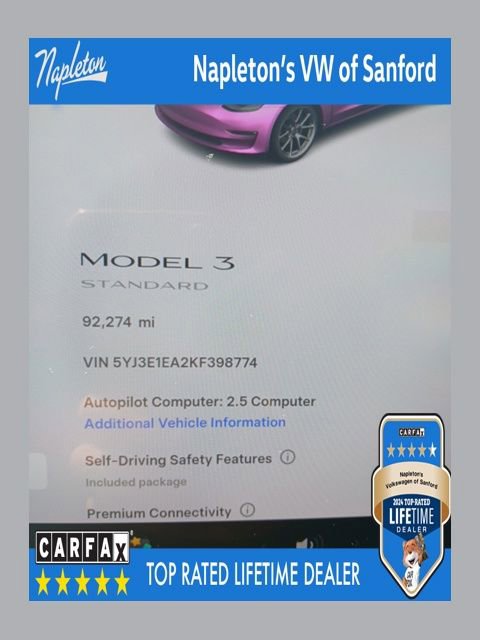 Used 2019 Tesla Model 3 Standard Range