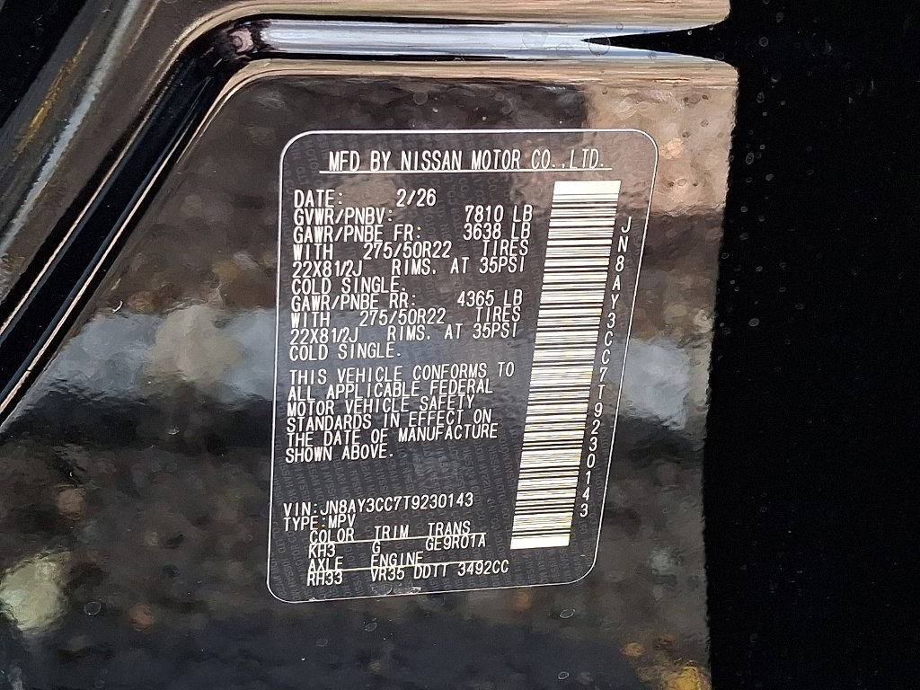 New 2026 Nissan Armada Platinum Reserve image 10