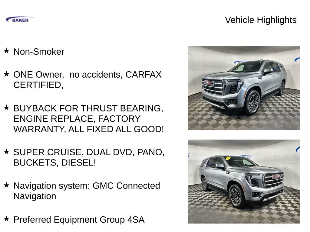 Used 2025 GMC Yukon Elevation w/ Elevation Premium Package AWD/4WD image 4