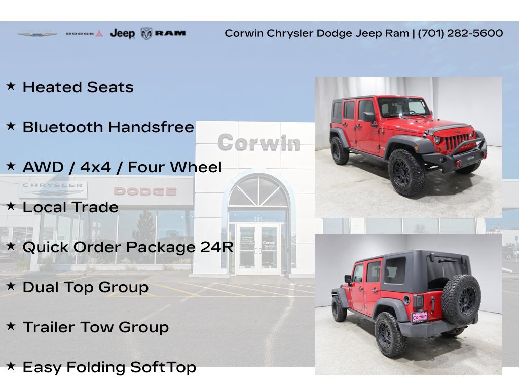 Used 2010 Jeep Wrangler Unlimited Rubicon w/ Dual Top Group AWD/4WD image 8
