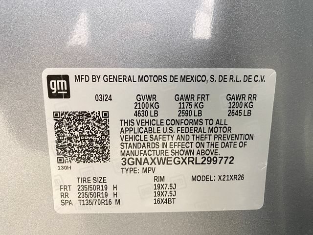 Certified 2024 Chevrolet Equinox RS w/ RS Leather Package AWD/4WD image 32