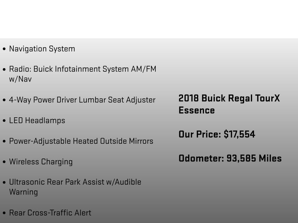 Used 2018 Buick Regal Essence w/ Driver Confidence Package #1 image 24
