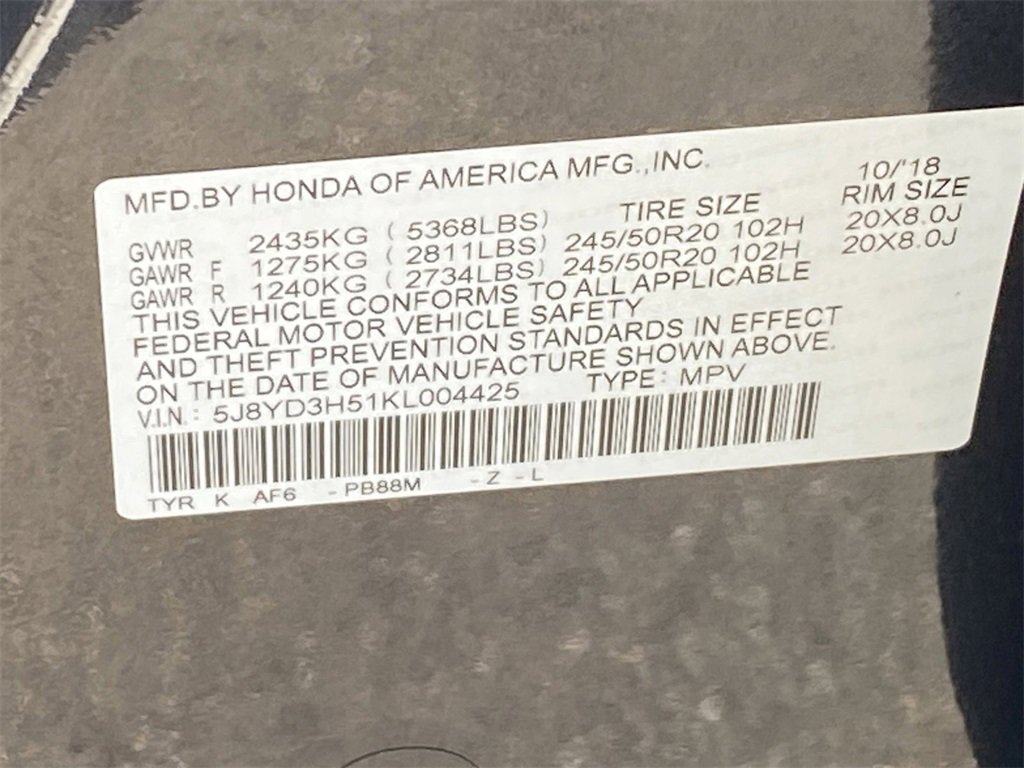 Used 2019 Acura MDX 3.5L Technology Package image 35