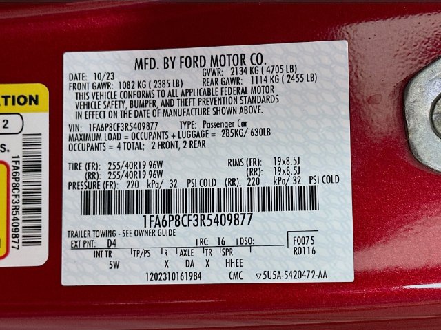 Certified 2024 Ford Mustang GT Premium RWD image 39