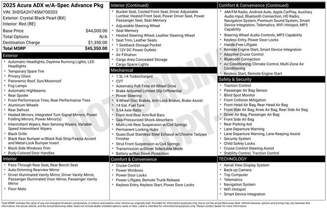 Used 2025 Acura ADX A-Spec image 23