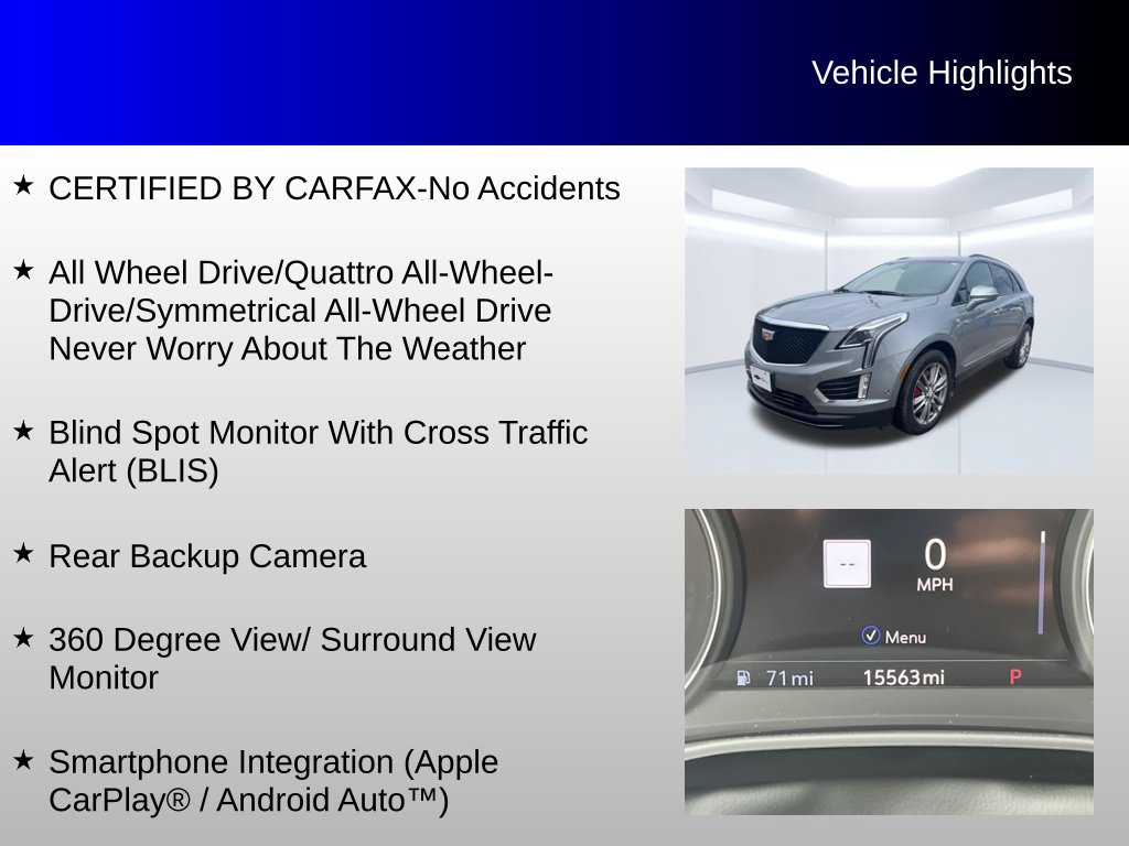 Used 2025 Cadillac XT5 Sportv w/ Technology Package AWD/4WD image 4