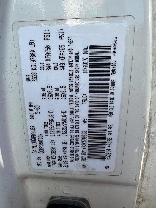 Used 2003 Dodge B2500 RWD image 45