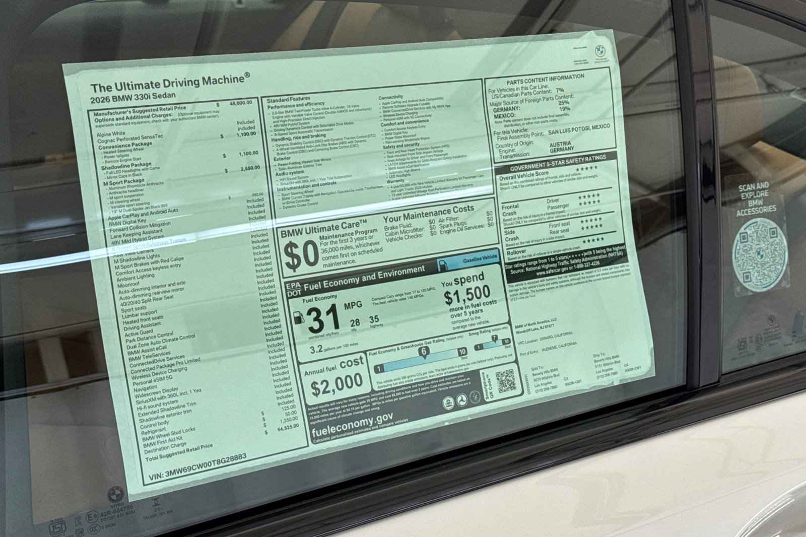 New 2026 BMW 330i Sedan w/ M Sport Package image 29