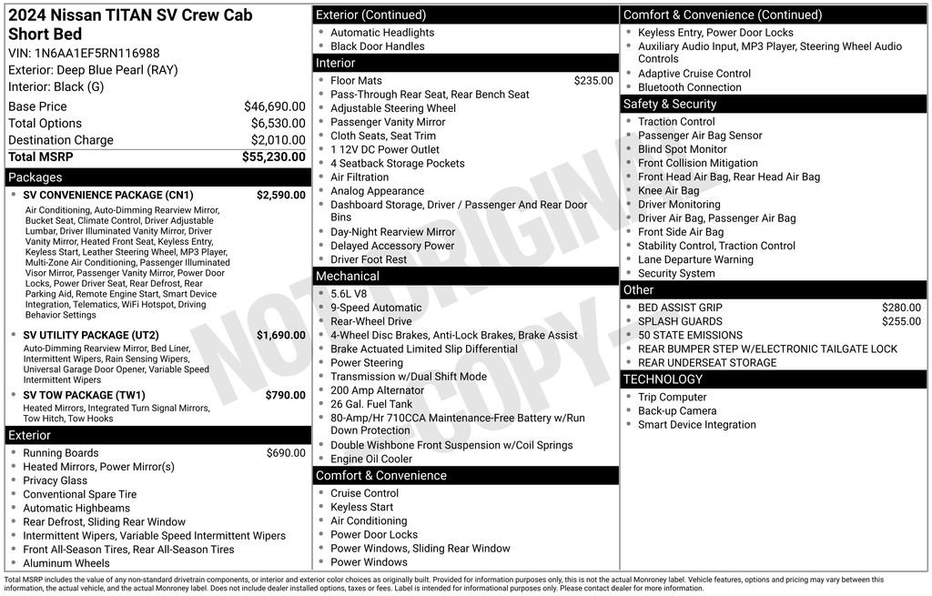 Used 2024 Nissan Titan SV w/ SV Convenience Package image 36