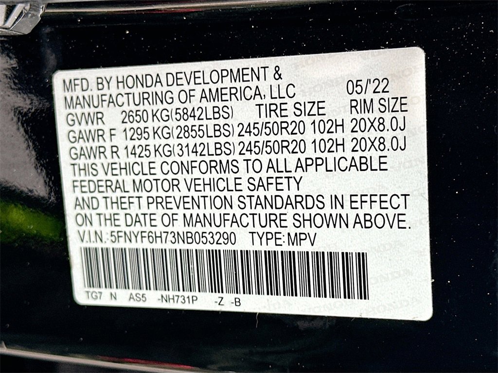 Used 2022 Honda Pilot Black Edition image 35