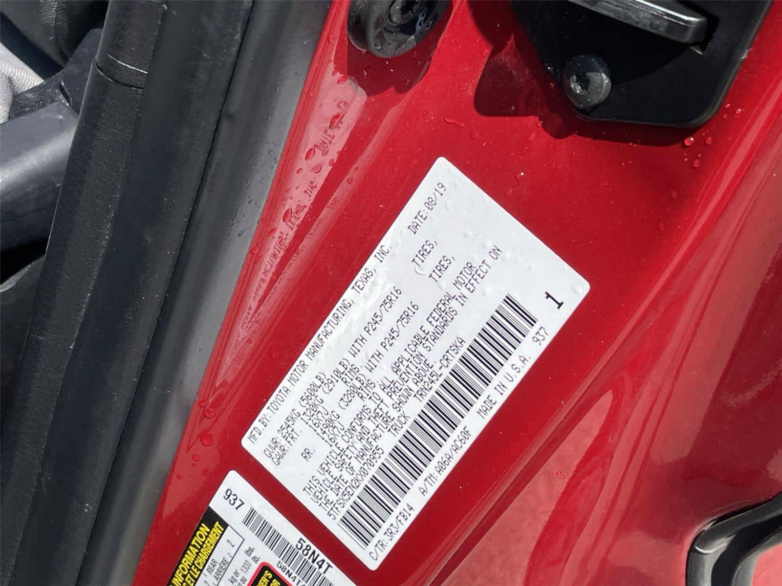 Used 2019 Toyota Tacoma SR w/ SR Convenience Package AWD/4WD image 32
