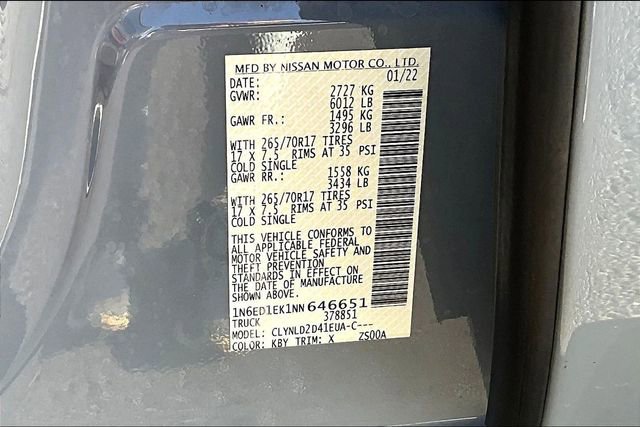 Used 2022 Nissan Frontier PRO-4X AWD/4WD image 20