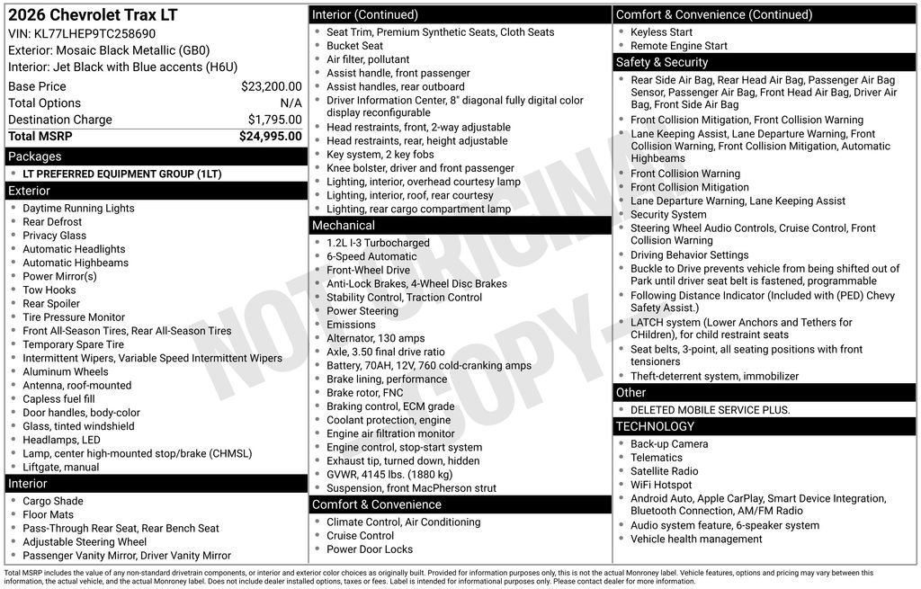 New 2026 Chevrolet Trax LT FWD image 6