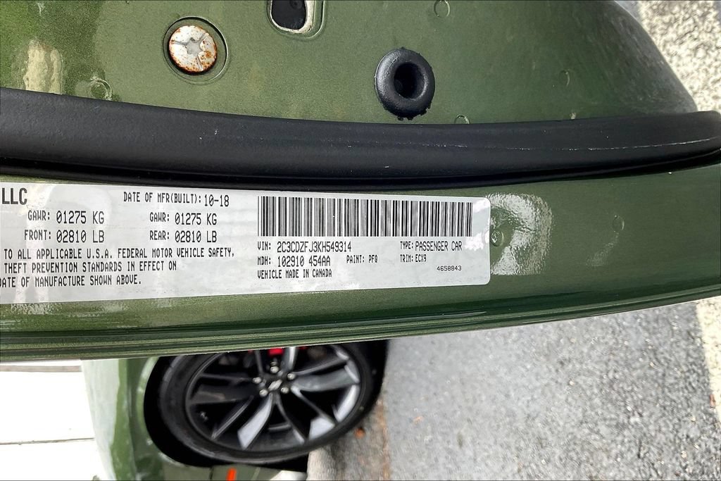Used 2019 Dodge Challenger R/T Scat Pack w/ Plus Package RWD image 19