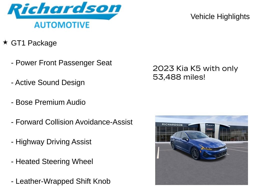 Used 2023 Kia K5 GT w/ GT1 Package image 11