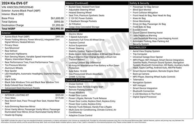 Certified 2024 Kia EV6 GT AWD/4WD image 34