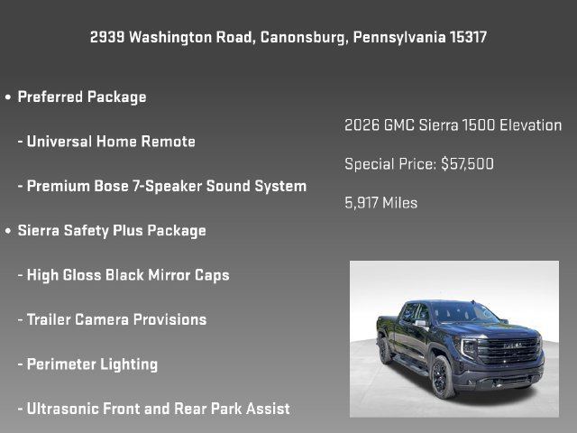 Certified 2026 GMC Sierra 1500 Elevation w/ Elevation Premium Package AWD/4WD image 30