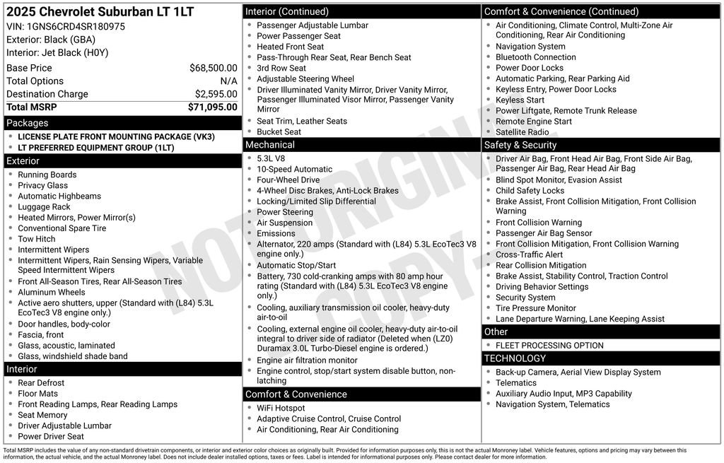 Used 2025 Chevrolet Suburban LT AWD/4WD image 7