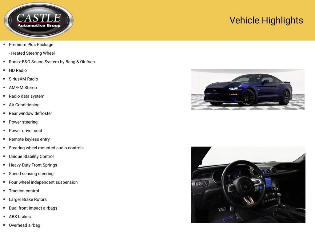 Used 2020 Ford Mustang GT Premium w/ GT Performance Package image 8