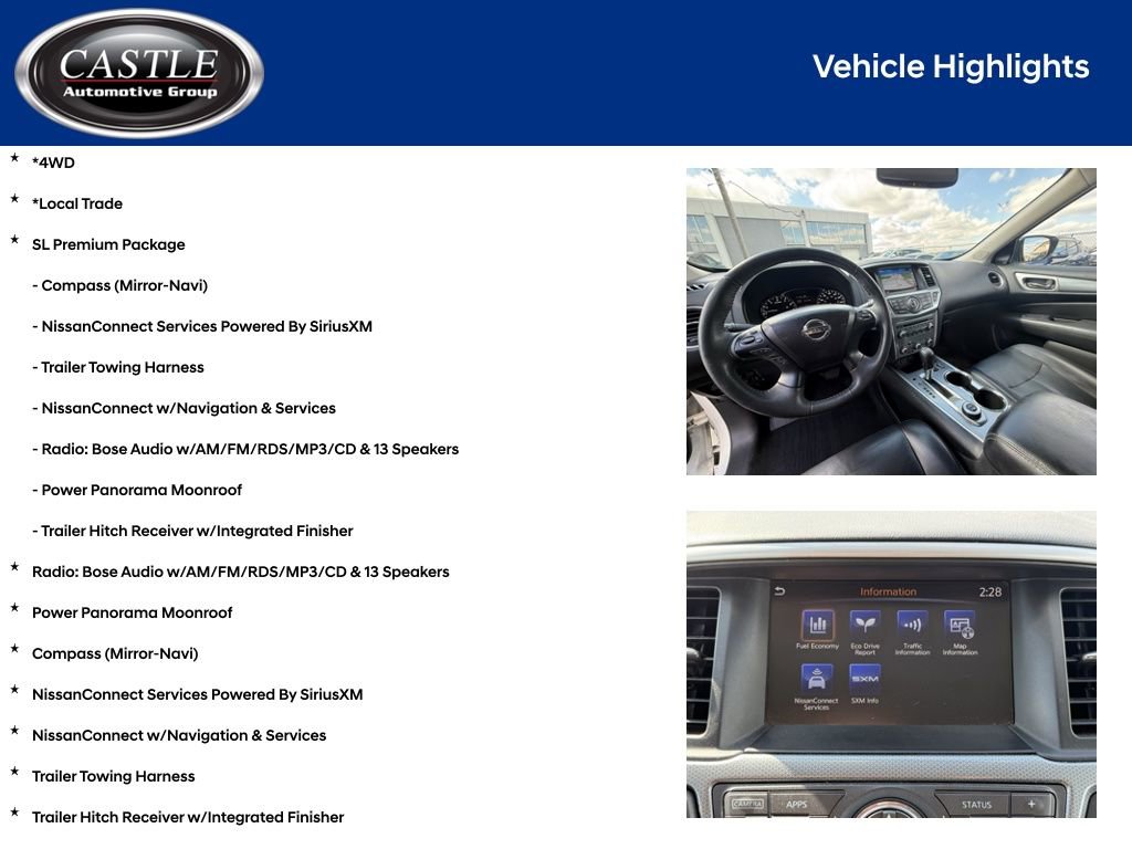 Used 2017 Nissan Pathfinder SL w/ SL Premium Package image 4