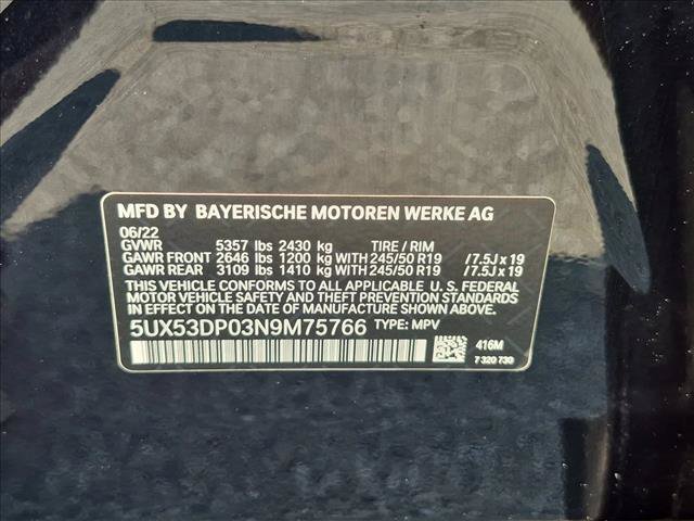 Used 2022 BMW X3 xDrive30i w/ M Sport Package 2 AWD/4WD image 15
