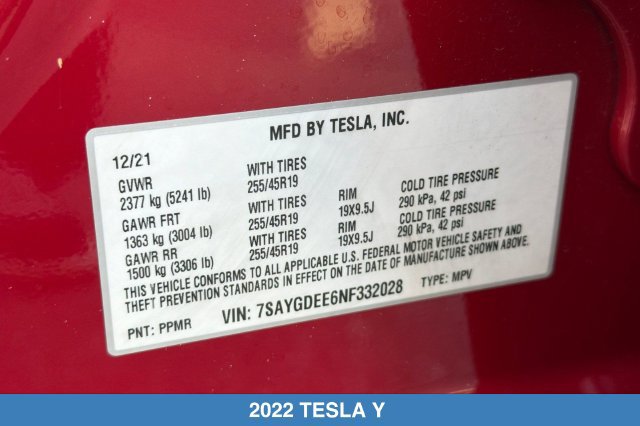 Used 2022 Tesla Model Y Long Range AWD/4WD image 31