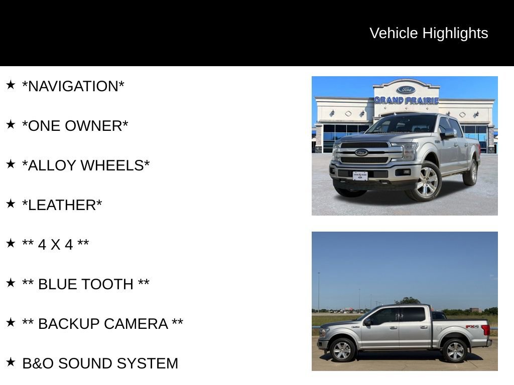 Used 2020 Ford F150 Platinum w/ Equipment Group 701A Luxury AWD/4WD image 4