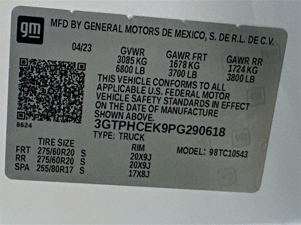 Used 2023 GMC Sierra 1500 Elevation w/ LPO, Elevation Black Package image 33