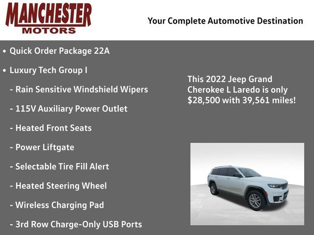 Used 2022 Jeep Grand Cherokee L Laredo w/ Luxury Tech Group I image 2