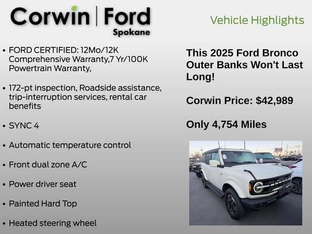 Used 2025 Ford Bronco Outer Banks image 6