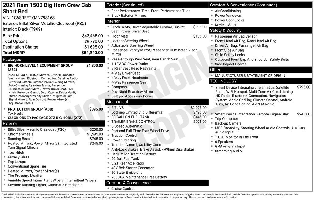 Used 2021 RAM 1500 Big Horn AWD/4WD image 11