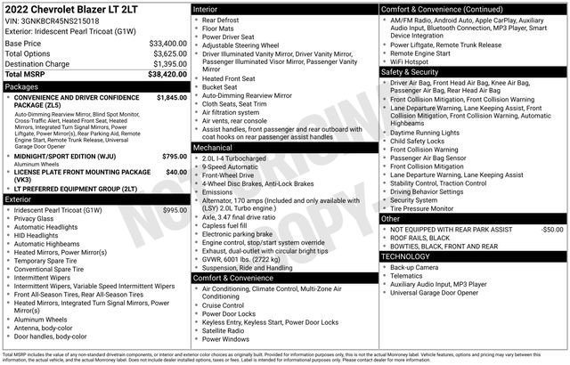 Certified 2022 Chevrolet Blazer LT image 31