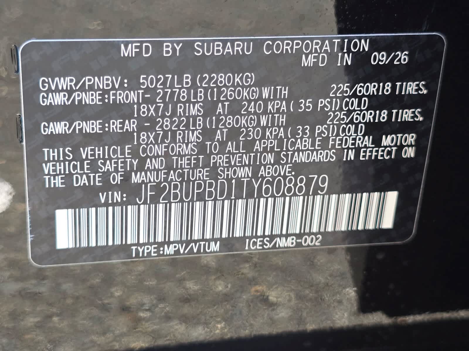 New 2026 Subaru Outback Premium AWD/4WD image 31