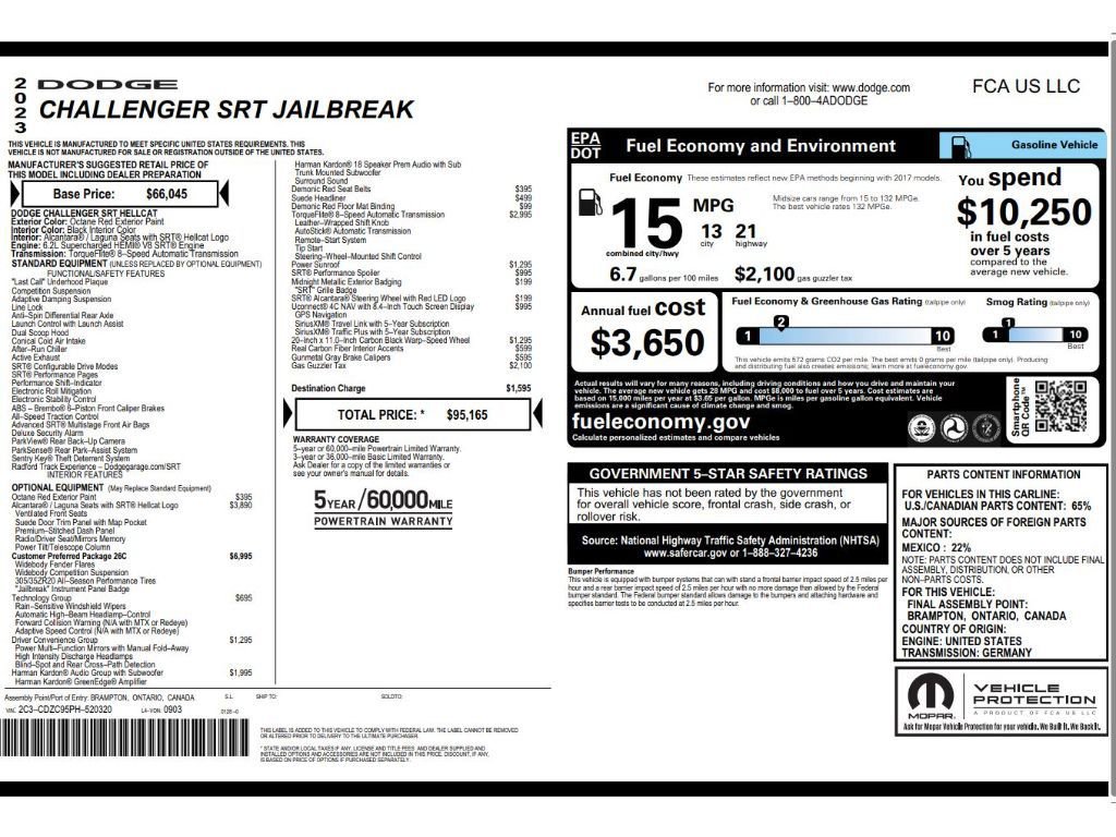 Used 2023 Dodge Challenger SRT Hellcat image 4
