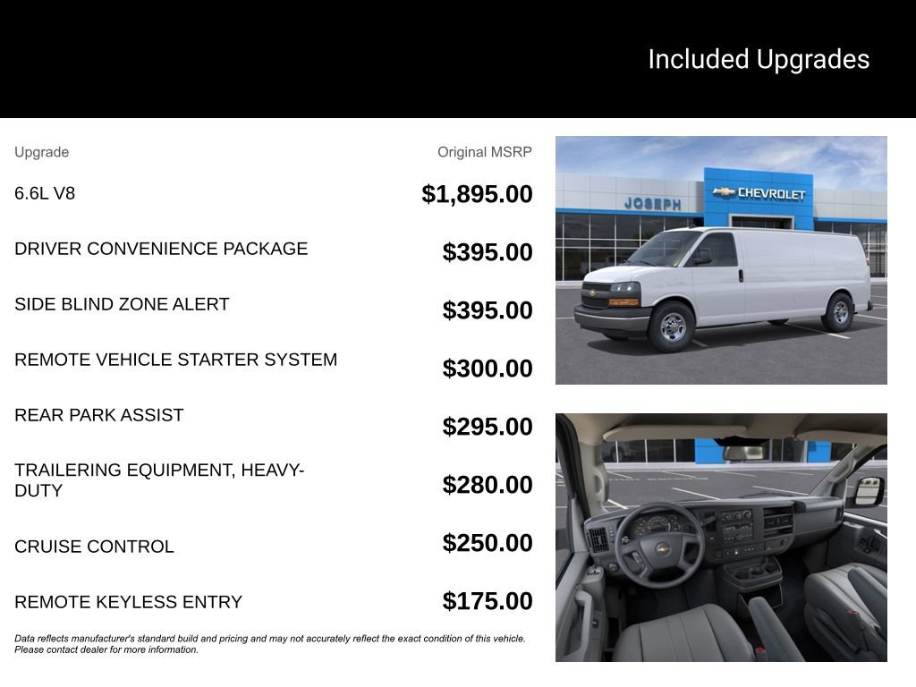 New 2025 Chevrolet Express 3500 Extended w/ Driver Convenience Package RWD image 3