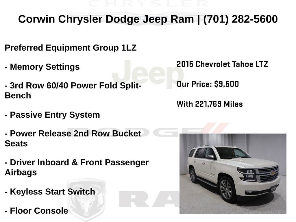 Used 2015 Chevrolet Tahoe LTZ AWD/4WD image 6