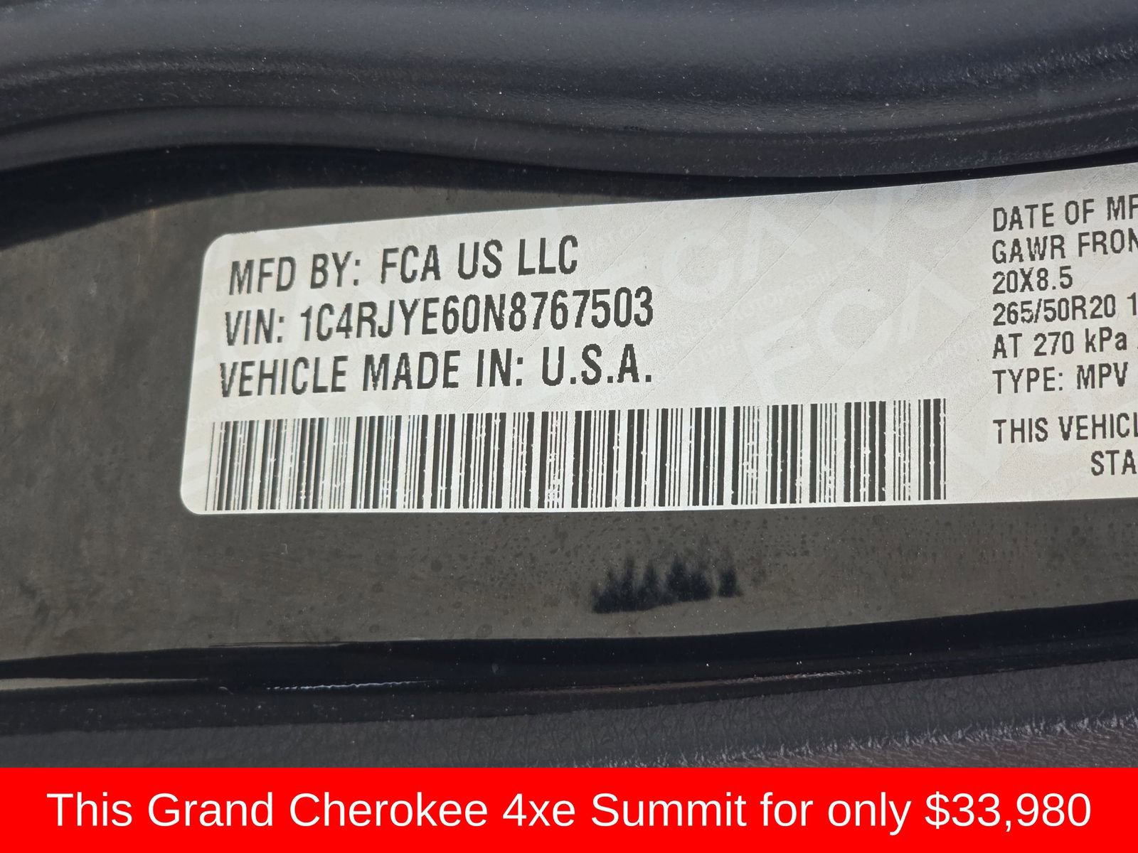 Used 2022 Jeep Grand Cherokee Summit w/ Advanced Protech Group IV AWD/4WD image 44