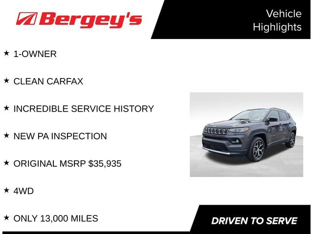 Used 2024 Jeep Compass Limited AWD/4WD image 4