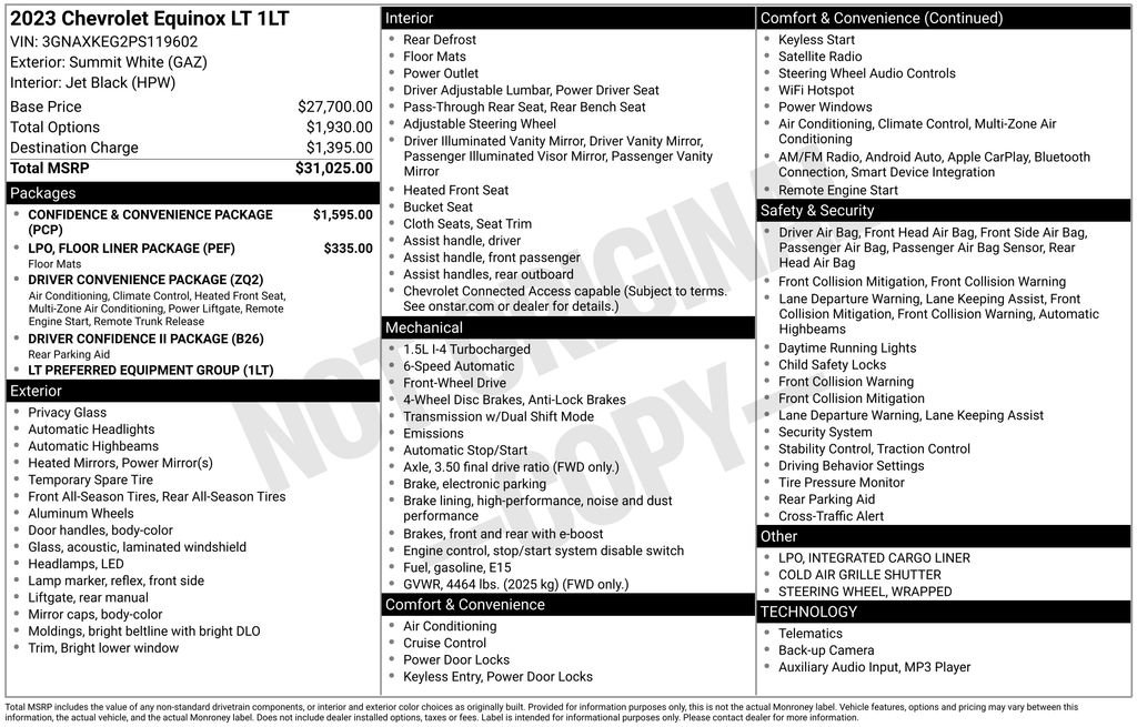 Used 2023 Chevrolet Equinox LT image 29