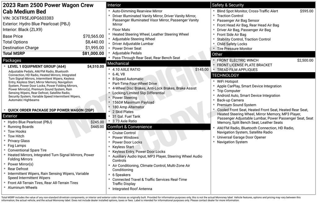 Used 2023 RAM 2500 Power Wagon w/ Level 1 Equipment Group image 27