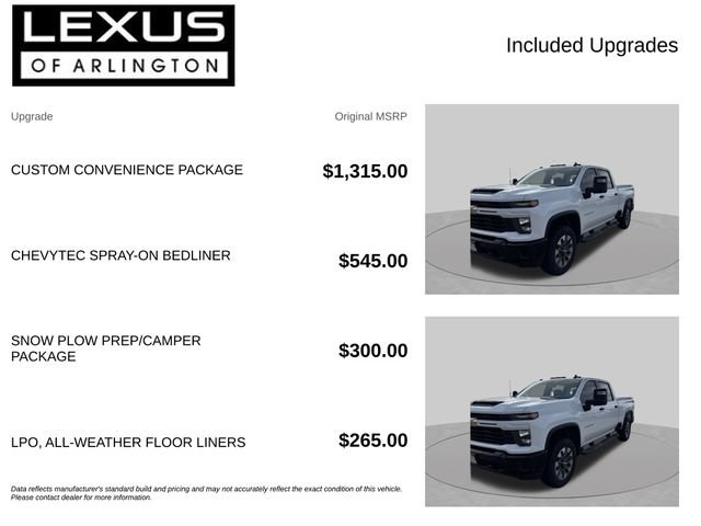 Used 2025 Chevrolet Silverado 2500 Custom w/ Custom Convenience Package AWD/4WD image 4