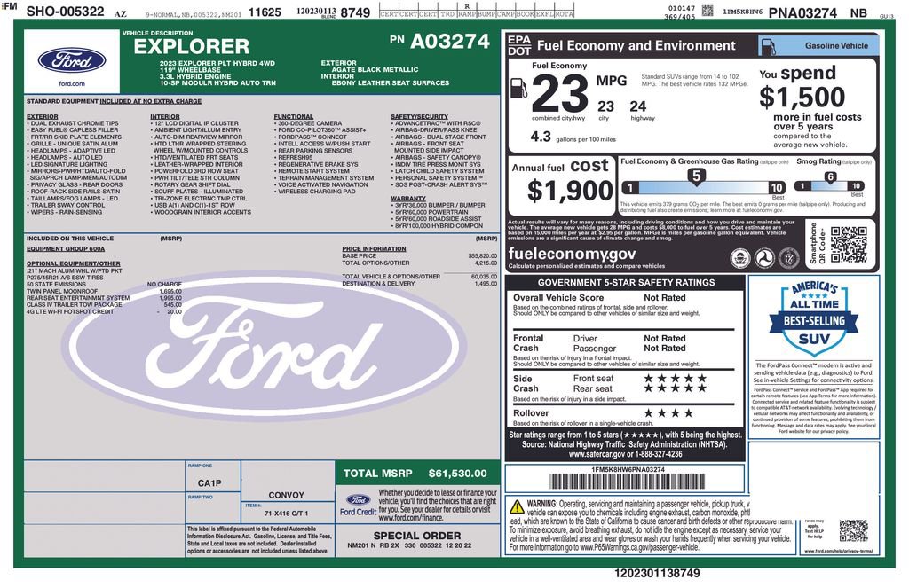 Certified 2023 Ford Explorer Platinum w/ Class IV Trailer Tow Package image 35